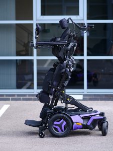 f5vs standing powerchair full stand in purple
